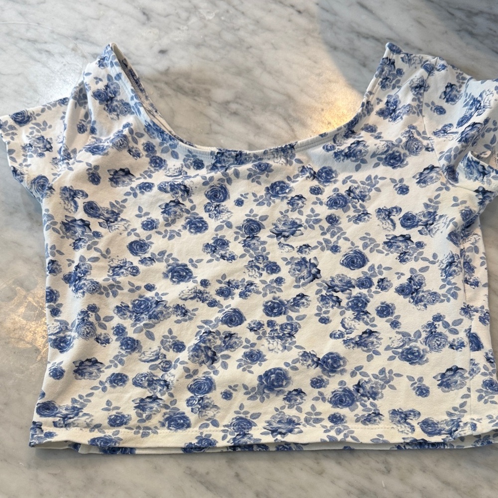 H&M Blue Floral spandex